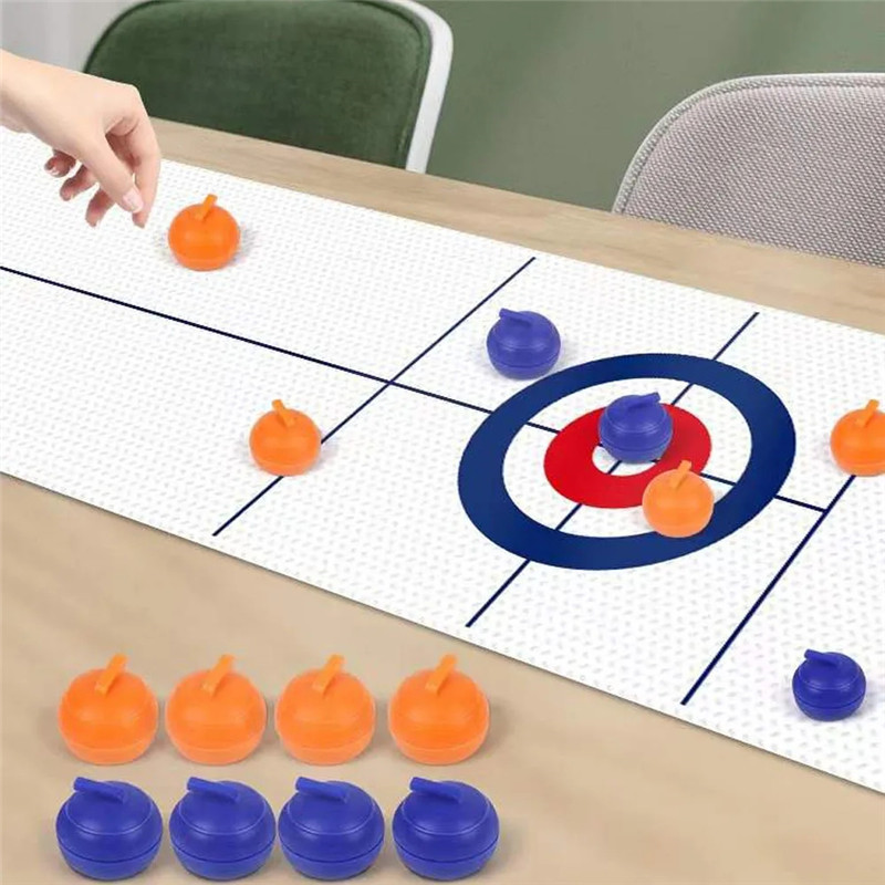 Party Games Adults Indoor - 1Set Faltbare Spielzeug Mini Curling Tabletop