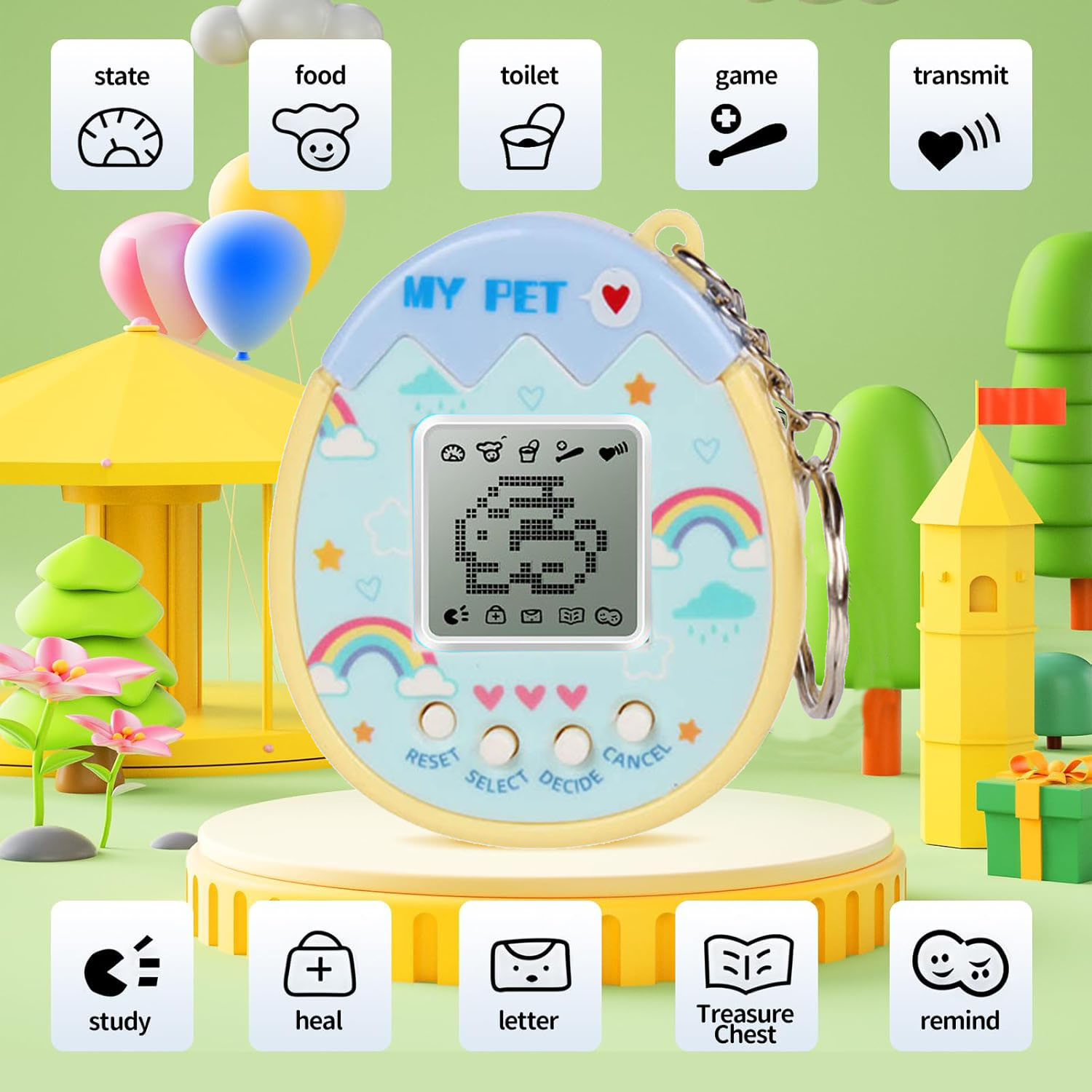 Party Games Phone - Interaktives Spielzeug, digitales Haustier – virtuelle