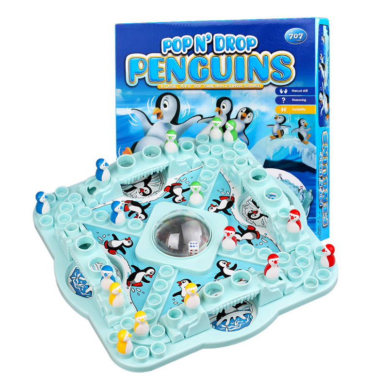 Party Games Competition - Partyspiel Pinguin Schachbrettspiel Familienspiel Spielzeug für