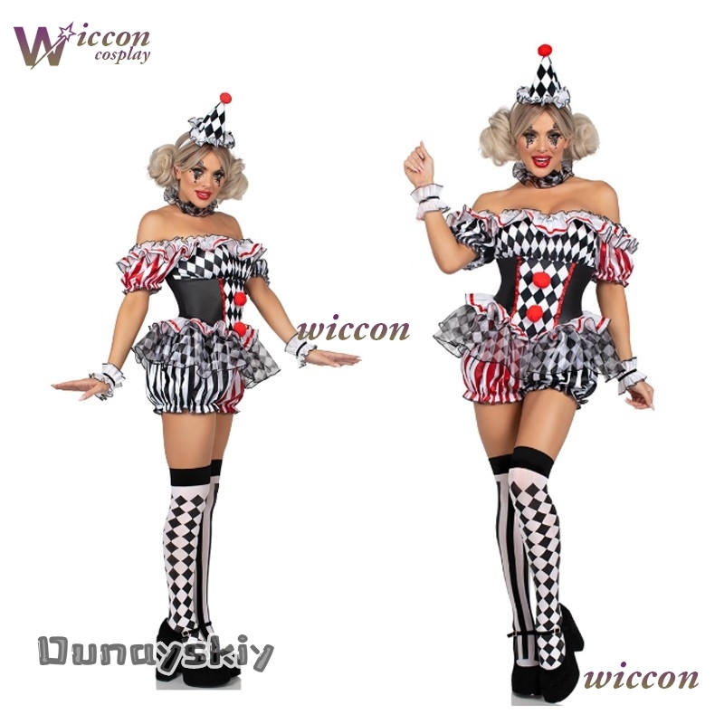 Party Games Free Online - Frauen Clown Cosplay Kostüm Zirkus Performance