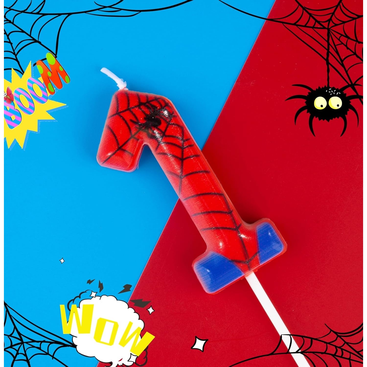 Party Games Adult Birthday - Spider Party 0-9 Geburtstagskerzen, Videospiel- &