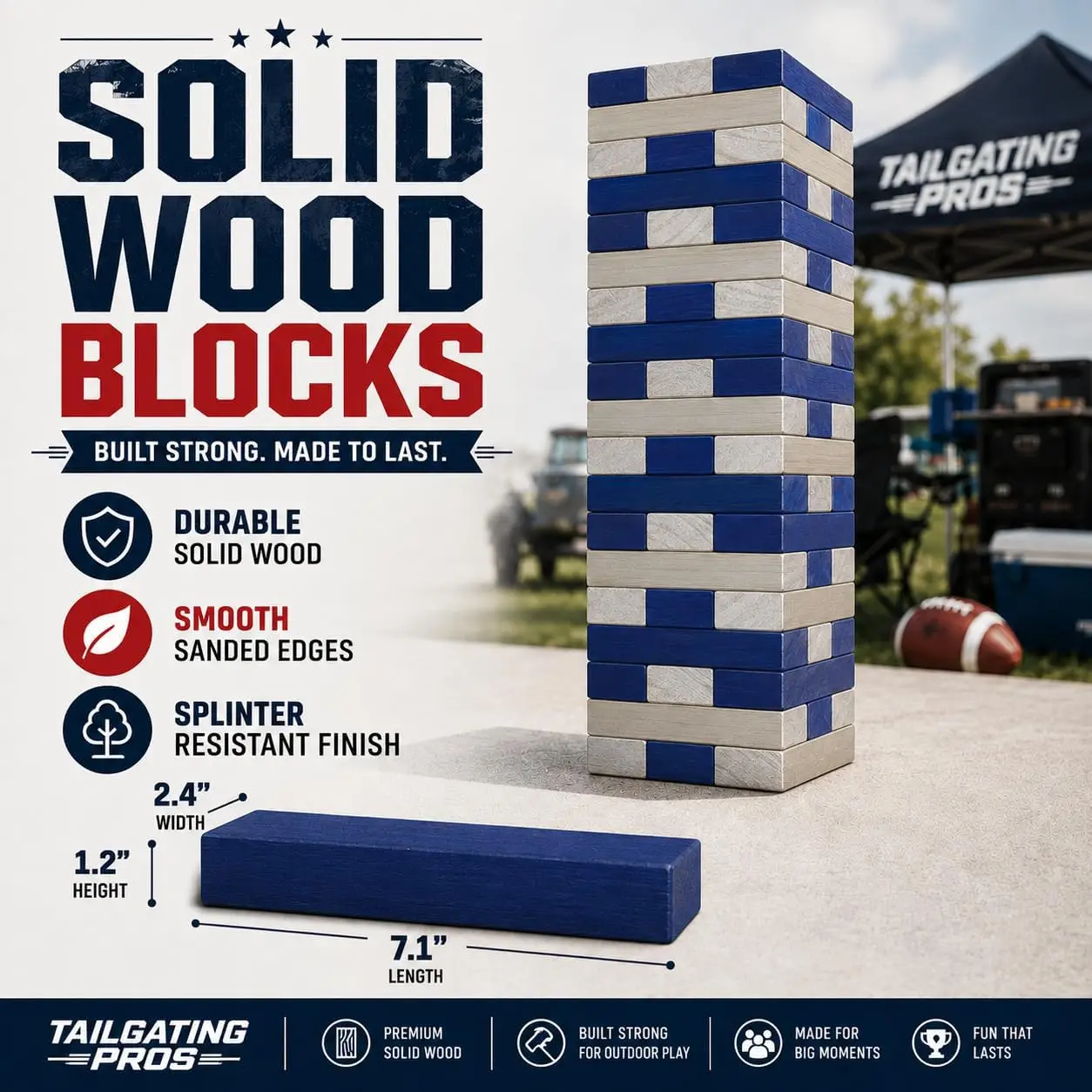 Riesiges Umstürzturm-Holzblock – Party Games Adults Indoor Bewertung und Preis