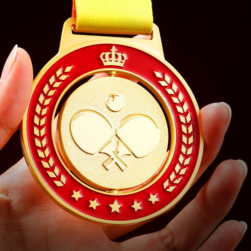 Tischtennis-Medaillen aus Gold – Party Games Competition Bewertung und Preis