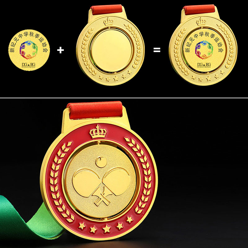 Tischtennis-Medaillen aus Gold – Party Games Competition Bewertung und Preis