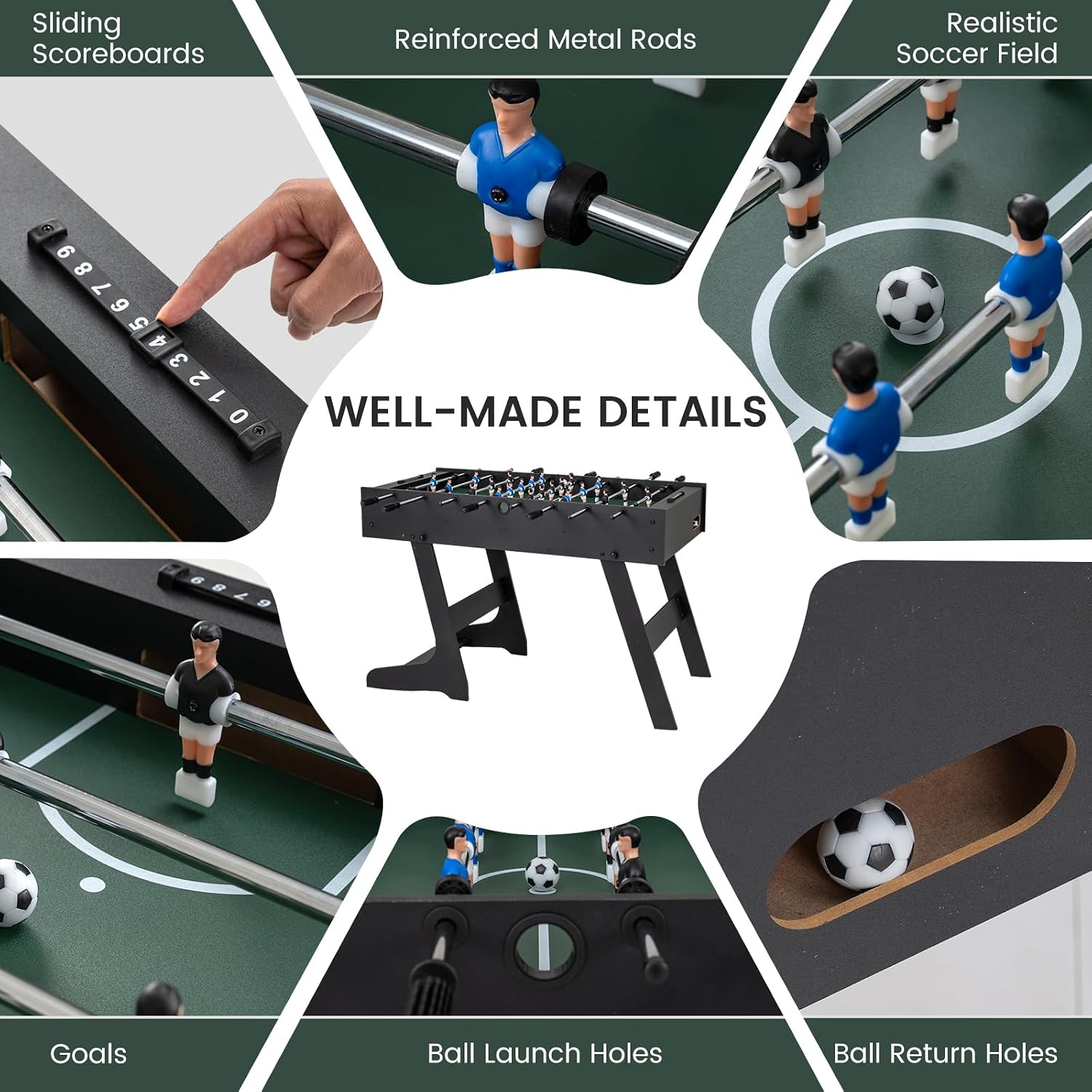 Klappbarer Tischfußballtisch i – Party Games Adults Indoor Bewertung und Preis