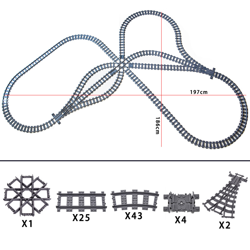 Neue Stadtbahn-Schienen 7896 7 – Lego Set City Bewertung und Preis